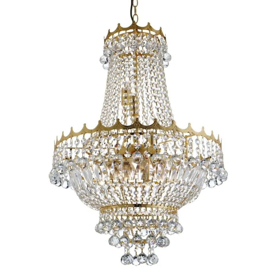 Searchlight Klassischer Kronleuchter E14 VERSAILLES< Glaslampen|Kristalllampen