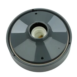 Moderne Lampen|Feuchtraumleuchten*Nowodvorski Kleine Deckenlampe Bad Ø18cm rund Grau IP44 E27