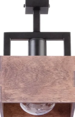 Sigma Kleine Deckenlampe Metall Holz B:16 cm E27 gemütlich< Deckenleuchten|Flurlampen