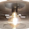 Eco-Light Kleine Deckenlampe Rauchglas rund Ø 35 cm E27 blendarm< Wohnzimmerlampen|Glaslampen