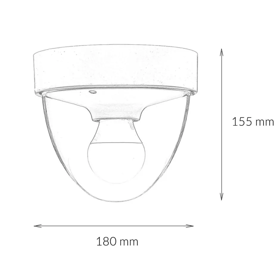 Nowodvorski Kleine Deckenlampe Schwarz Gold Ø18cm rund IP44 E27< Moderne Lampen|Feuchtraumleuchten