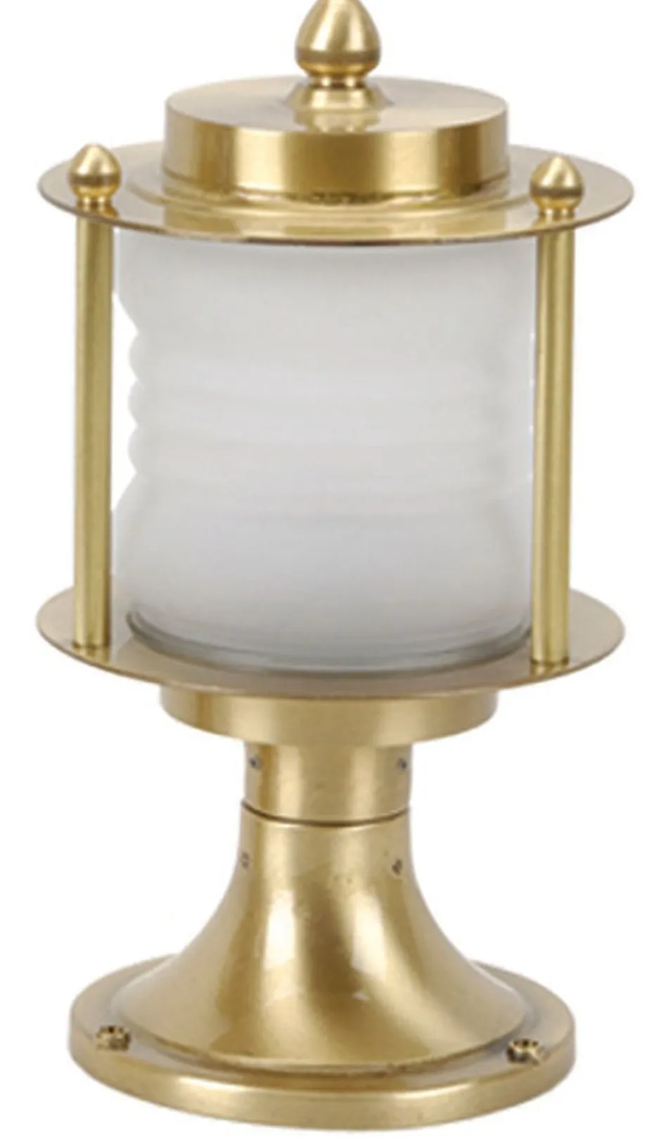 Außenleuchten Antik|Gartenlaternen*Lido Kleine Gartenlampe Stehend aus Messing H:29cm MYKO