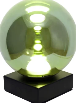 Eco-Light Kleine LED Tischleuchte Schwarz Grün 18 cm 5 W Modern< Led Lampen|Tischlampen