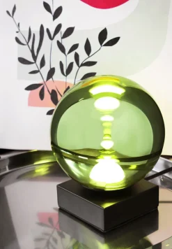 Eco-Light Kleine LED Tischleuchte Schwarz Grün 18 cm 5 W Modern< Led Lampen|Tischlampen