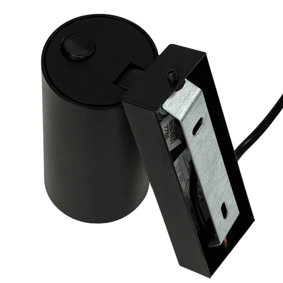 Moderne Lampen|Küchenlampen*Easylight Kleine Spot Lampe mit Schalter Kabel Schwarz GU10