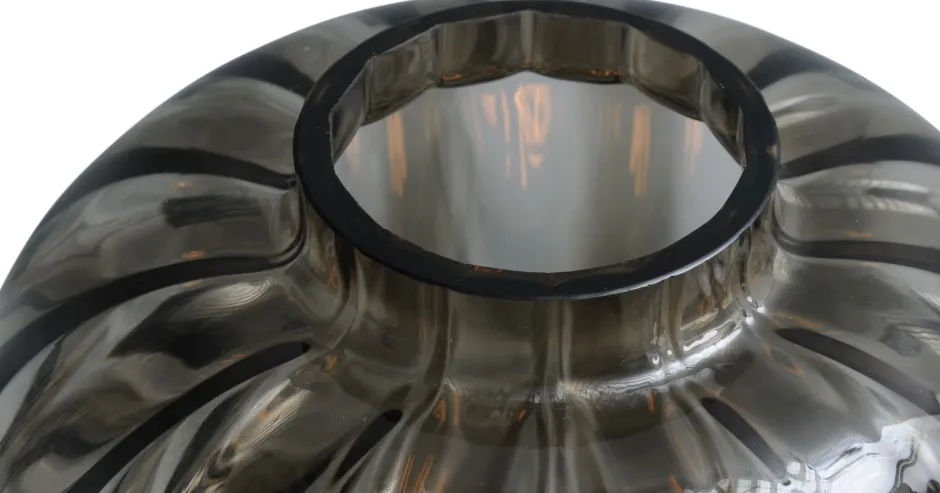 Glaslampen|Stehlampen*Masterlight Kleine Stehleuchte Glas Metall 138 cm Schwarz E27