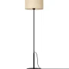 Luminex Kleine Stehleuchte Schwarz Natur 150 cm Rattan Metall< Stehlampen|Wohnzimmerlampen
