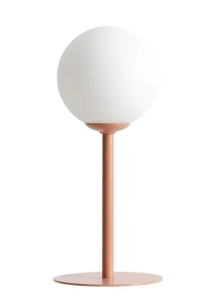 Tischlampen|Kugellampen*ALDEX Kleine Tischlampe Metall Zartorange 35 cm E14 Glaskugel