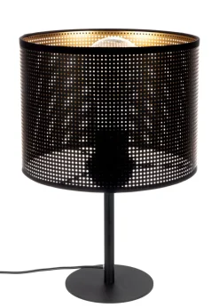 Belis Kleine Tischleuchte Metall Schwarz Gold E27 30 cm Loft< Wohnzimmerlampen|Metall Lampen