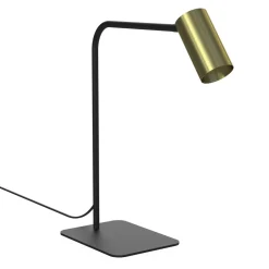 Schreibtischlampen|Metall Lampen*Nowodvorski Kleine Tischleuchte Schwarz Messing 40cm Modern