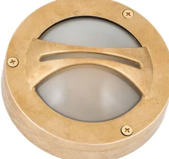 Lido Kleine Wandlampe AGIA Messing Maritim rund IP64 Außen< Außenleuchten Antik|Außenleuchten Messing