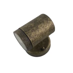 Außenwandleuchten|Messinglampen*Andromeda Kleine Wandlampe außen Messing Glas GU10 IP64 H: 10 cm