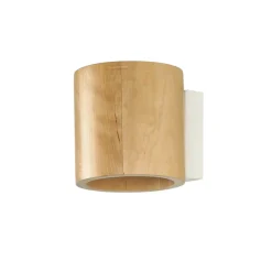 Sollux Kleine Wandlampe Holz Up Down G9 wohnlich VALERYA Flur< Wohnzimmerlampen|Holzlampen
