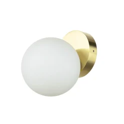 Wandleuchten|Flurlampen*Easylight Kleine Wandleuchte rund Kugel Schirm Glas IP44