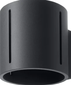 Sollux Kleine Wandleuchte Schwarz 10 cm Up Down Metall G9< Wandleuchten|Flurlampen