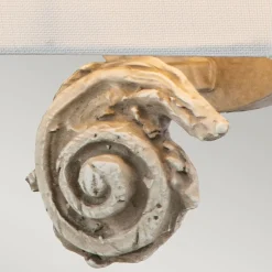 Elstead Kleine Wandleuchte Stoff H: 25,4 cm Creme Weiß< Wandleuchten|Flurlampen