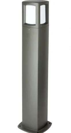 Metall Lampen|Wegeleuchten*SU-MA Kleine Wegeleuchte Dunkelgrau Aluminium E27 IP65 100 cm
