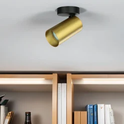 Nowodvorski Kleiner Deckenstrahler Messing H:13cm GU10 elegant< Spots|Wandleuchten