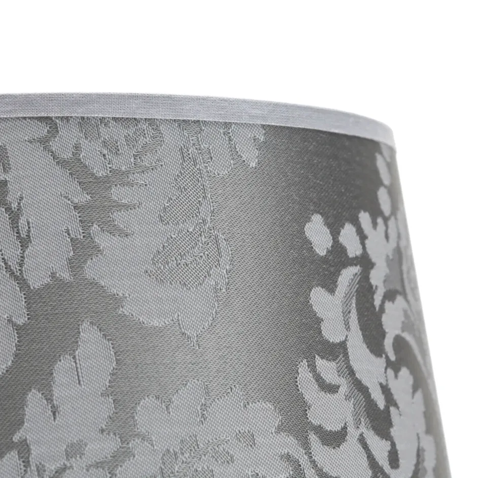 Duolla Kleiner Lampenschirm Tischleuchte Stoff Silber< Lampenschirme