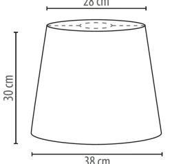 Lampenschirme*Duolla Konischer Lampenschirm Hängelampe Weiß E27 Stoff