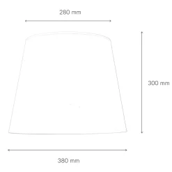 Duolla Konischer Lampenschirm WILLOW Stoff Stehlampe E27< Lampenschirme
