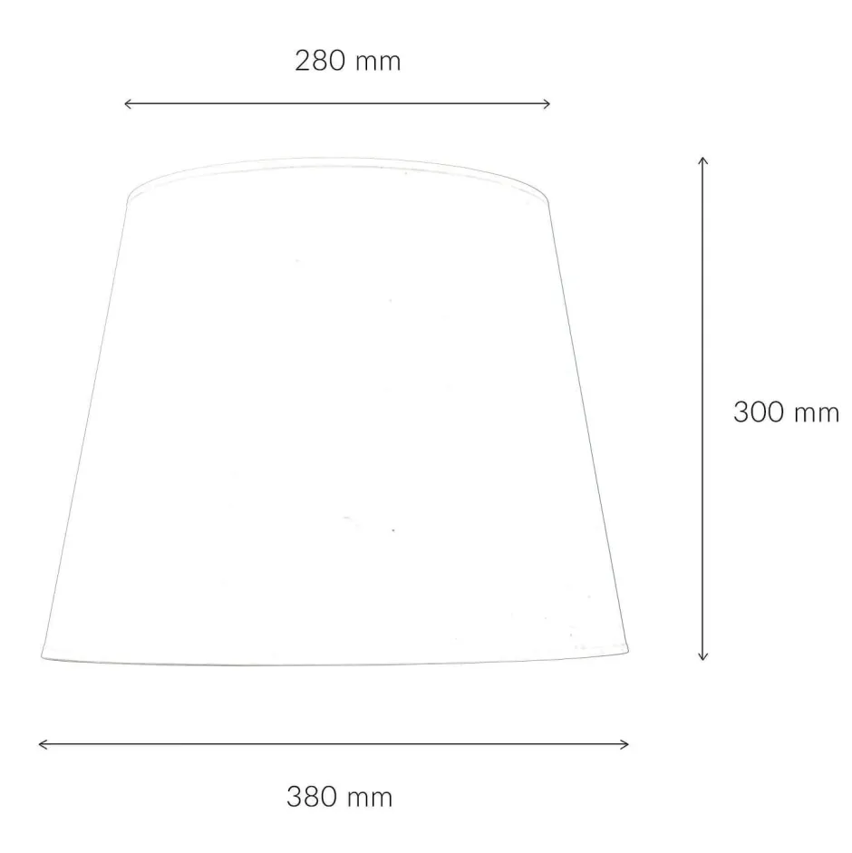 Duolla Konischer Lampenschirm WILLOW Stoff Stehlampe E27< Lampenschirme