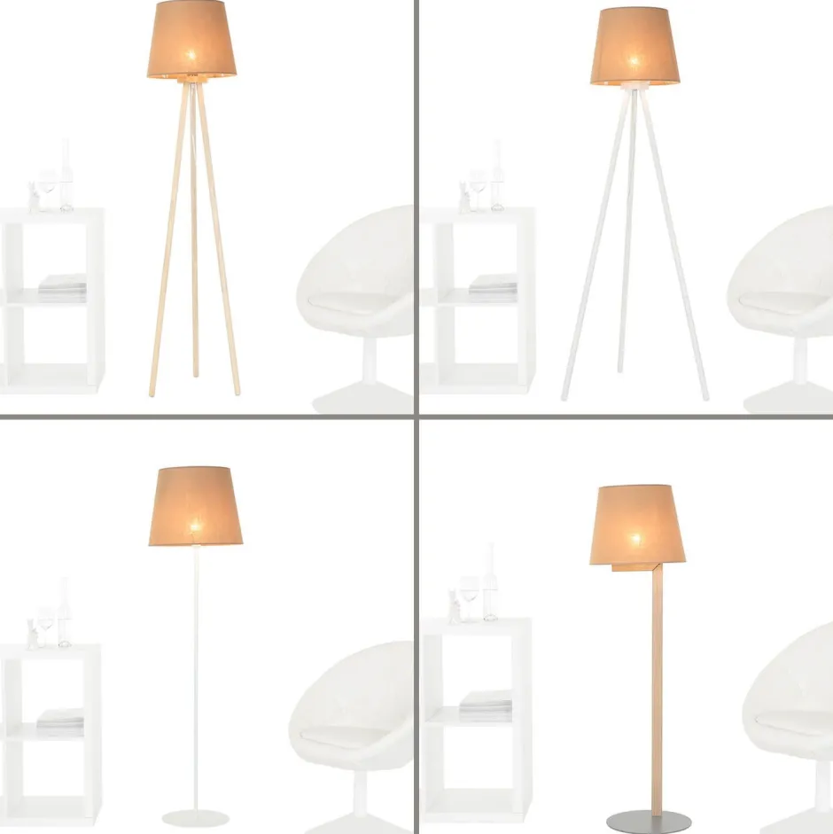 Duolla Konischer Lampenschirm WILLOW Stoff Stehlampe E27< Lampenschirme