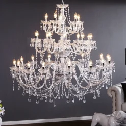 Invicta Interior Kristall Lampe Designerleuchte Klassisch E14 Acryl< Designerlampen|Kristalllampen