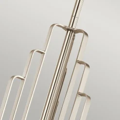 Elstead Kronleuchter Art Déco Metall Glas B: 68,6 cm H: max. 169,8 cm< Hängelampen|Jugendstil Lampen