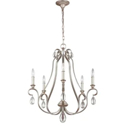 Hängelampen|Esszimmer Lampen*Elstead Kronleuchter CANDELA 5 kürzbar 5xE14 Wohnzimmer