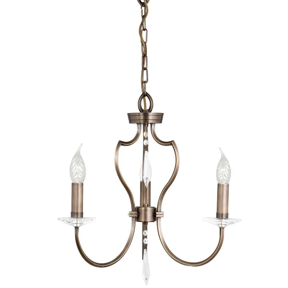 Designerlampen|Messinglampen*Elstead Kronleuchter CANDELA 12 Messing in Bronze Lampe