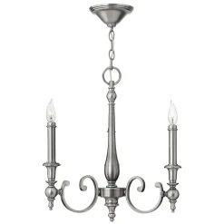 Elstead Kronleuchter CANDELA 16 Nickel 3xE14 kürzbar Lampe< Hängelampen|Wohnzimmerlampen