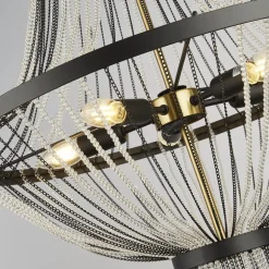 Searchlight Kronleuchter Esszimmer Ø 60 cm 5-flammig E14 rund< Hängelampen|Wohnzimmerlampen