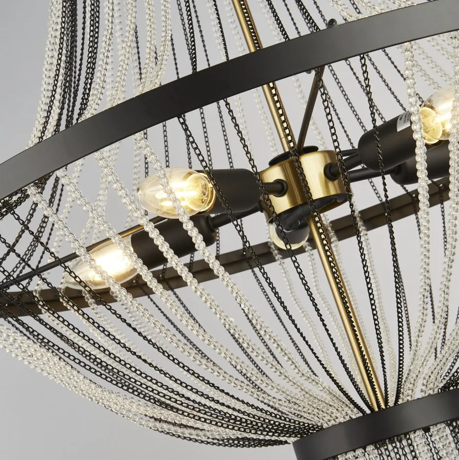 Searchlight Kronleuchter Esszimmer Ø 60 cm 5-flammig E14 rund< Hängelampen|Wohnzimmerlampen