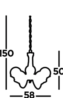 Hängelampen|Esszimmer Lampen*Searchlight Kronleuchter 5-flammig in Messing Antik Weiß E14 Metall Glas