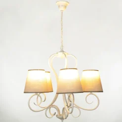 Hängelampen|Esszimmer Lampen*Lamkur Kronleuchter 5-flmg Landhaus Esstisch gemütlich