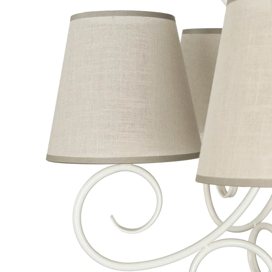 Hängelampen|Esszimmer Lampen*Lamkur Kronleuchter 5-flmg Landhaus Esstisch gemütlich