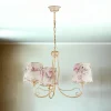 Hängelampen|Stofflampen*Jupiter Kronleuchter floral Shabby Lampe Esstisch CRINE