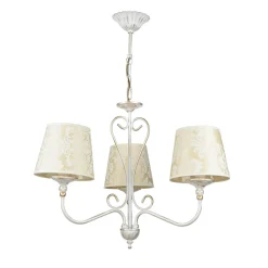 Hängelampen|Esszimmer Lampen*Jupiter Kronleuchter GANARA in Shabby Gold Barock Motiv