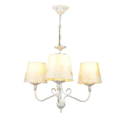 Hängelampen|Esszimmer Lampen*Jupiter Kronleuchter GANARA in Shabby Gold Barock Motiv