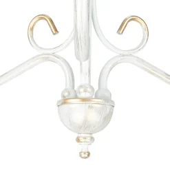 Hängelampen|Esszimmer Lampen*Jupiter Kronleuchter GANARA in Shabby Gold Barock Motiv