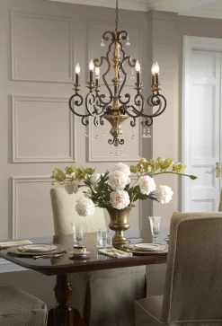 Elstead Kronleuchter GOTICA 4 Bronze 6xE14 Rustikal Lampe< Hängelampen|Rustikale Lampen