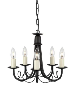 Elstead Kronleuchter GOTICA 5 Gold 5xE14 verstellbar Lampe< Hängelampen|Esszimmer Lampen