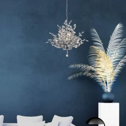 Searchlight Kronleuchter Kristall Ø 68cm H: max. 1,5m verstellbar 7x E14< Hängelampen|Esszimmer Lampen