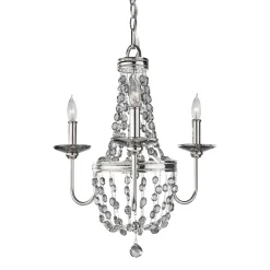 Hängelampen|Kristalllampen*Elstead Kronleuchter Kristall in Nickel Klassisch CASTELO