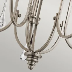 Esszimmer Lampen|Schlafzimmer Lampen*Elstead Kronleuchter Kristall Metall 61 cm breit 5x E14 Klassisch