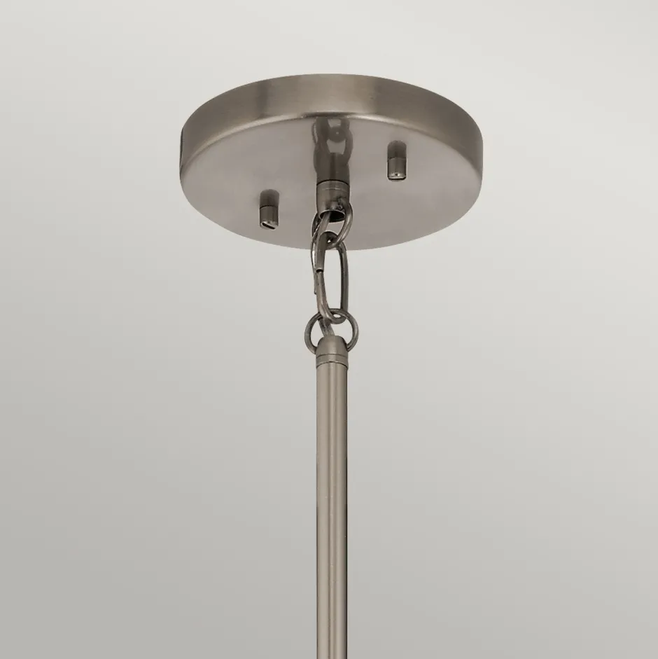 Hängelampen|Esszimmer Lampen*Elstead Kronleuchter Kristall Metall B: 45,7 cm 3-armig E14 ZINNIA