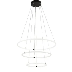 Searchlight Kronleuchter LED Schwarz Weiß 3000 K 7195 lm Ø 79 cm< Hängelampen|Led Lampen