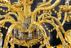 Hängelampen|Kronleuchter*Invicta Interior Kronleuchter Metall Acryl L:80 cm E14 Kerzen Klassisch