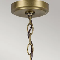 Hängelampen|Wohnzimmerlampen*Elstead Kronleuchter Metall Glas B: 66 cm H: max. 145,2 cm 6x E27